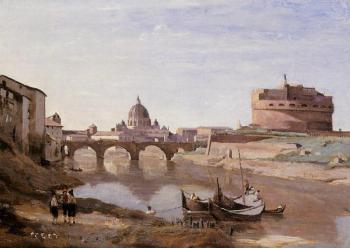 Jean-Baptiste-Camille Corot : Rome, Castle Sant'Angelo